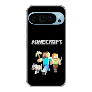 Чехол Майнкрафт на Google Pixel 9 Pro (AlphaPrint) Minecraft (герои Minecraft)