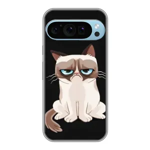 Чохол з принтом «Сумний кіт» для Google Pixel 9 Pro