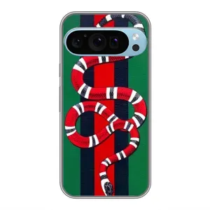 Чохли  GUCCI для Гугл Пиксель 9 Про (AlphaPrint) (Gucci змія)