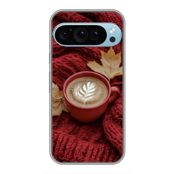 Чохол з принтом «Кава на ковдрі» для Google Pixel 9 Pro Чохол з принтом «Кава на ковдрі» для Google Pixel 9 Pro