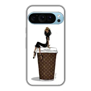 Чехлы Луи Витон для Google Pixel 9 Pro (AlphaPrint - LOUIS VUITTON) (кофе LOUIS VUITTON)