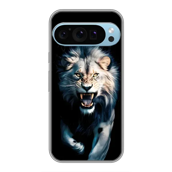 Чохол з принтом «Лев у темряві» для Google Pixel 9 Pro