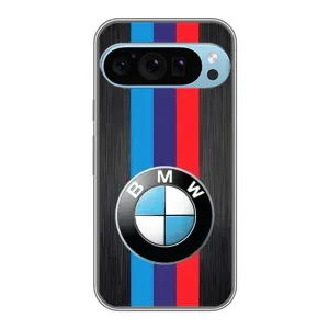 Чохол для Гугл Пиксель 9 Про - з принтом БМВ (AlphaPrint) (Лого BMW)