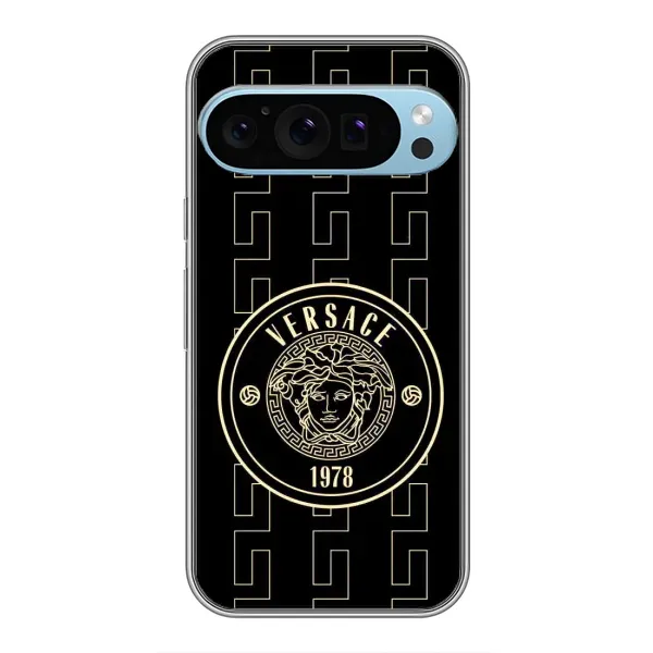 Чохол з принтом «Лого Версаче» для Google Pixel 9 Pro Чохол з принтом «Лого Версаче» для Google Pixel 9 Pro