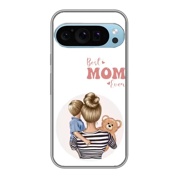 Чехол с принтом «Мама и сын» для Google Pixel 9 Pro Чехол с принтом «Мама и сын» для Google Pixel 9 Pro