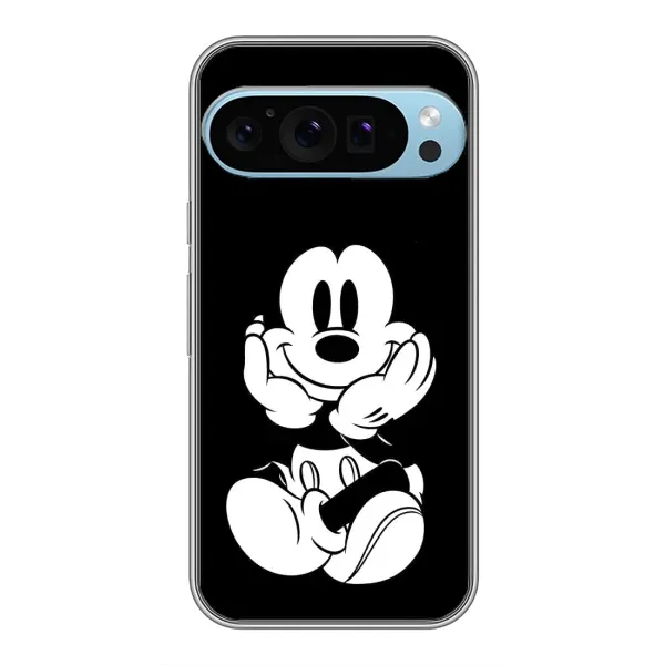 Чохол з принтом «Маус на чорному» для Google Pixel 9 Pro