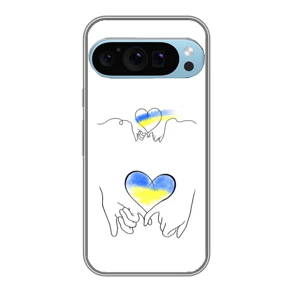Чохол з принтом «Мир Україні» для Google Pixel 9 Pro
