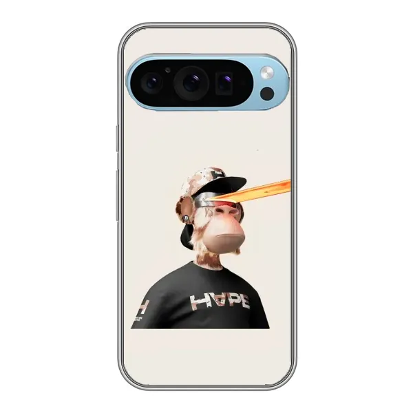 Чехол с принтом «обезьяна NFT в очках» для Google Pixel 9 Pro Чехол с принтом «обезьяна NFT в очках» для Google Pixel 9 Pro