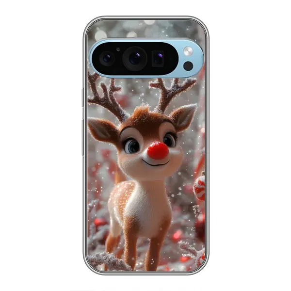 Чехол с принтом «Олень с носом» для Google Pixel 9 Pro