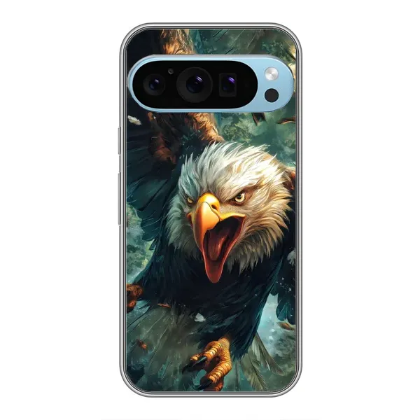 Чохол з принтом «Орел у польоті» для Google Pixel 9 Pro