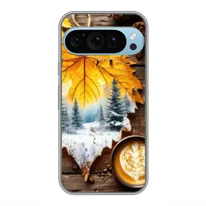 Чохол з принтом «Осінньо-зимова кава» для Google Pixel 9 Pro