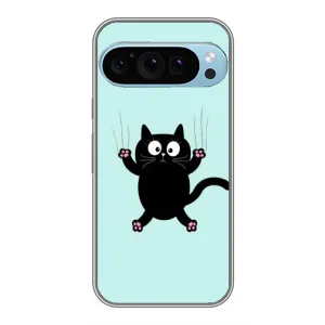 Чохол з принтом «Падаючий кіт» для Google Pixel 9 Pro