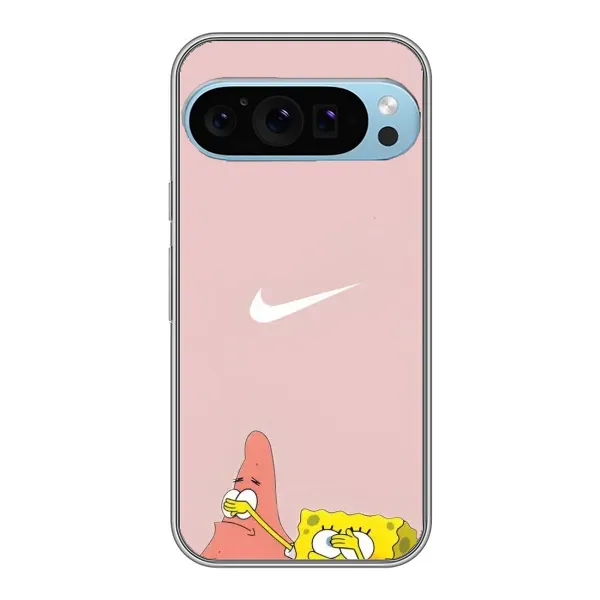 Чехол с принтом «Патрик и Губка» для Google Pixel 9 Pro