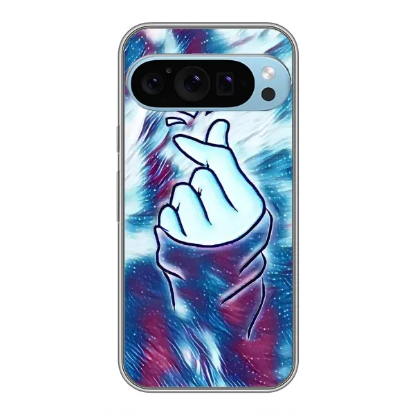 Чохол з принтом «Радужне серце» для Google Pixel 9 Pro