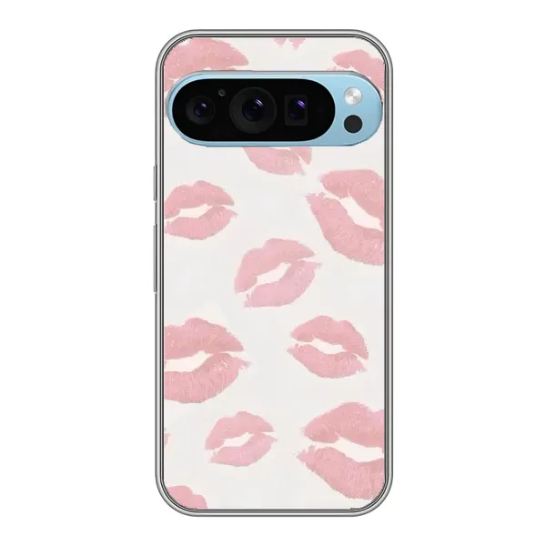 Чохол з принтом «Рожеві губи» для Google Pixel 9 Pro
