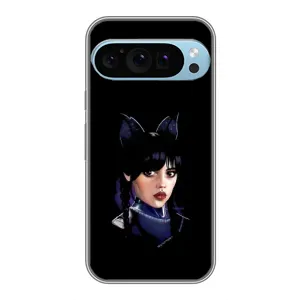 Чохли Венсдей на Google Pixel 9 Pro Уенсдей (AlphaPrint) (серйозна Венздей)
