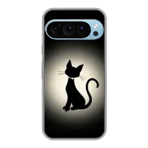 Чохол з принтом «Силует котика» для Google Pixel 9 Pro