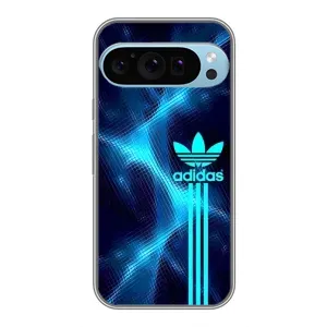 Чохли Адидас для Google Pixel 9 Pro (AlphaPrint) (Синій Адідас)