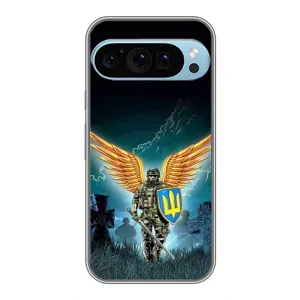 Чехлы с картинкой ЗСУ для Google Pixel 9 Pro (AlphaPrint) (Солдат ЗСУ)