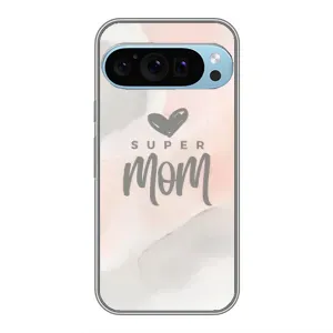 Чехол с принтом «Супер мама» для Google Pixel 9 Pro