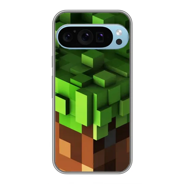 Чехол с принтом «текстура Майнкрафт» для Google Pixel 9 Pro Чехол с принтом «текстура Майнкрафт» для Google Pixel 9 Pro