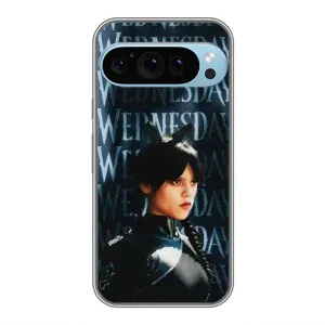 Чохли Венсдей на Google Pixel 9 Pro Уенсдей (AlphaPrint) (Венздей кішка)