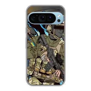 Чехлы с картинкой ЗСУ для Google Pixel 9 Pro (AlphaPrint) (Воїн ЗСУ)