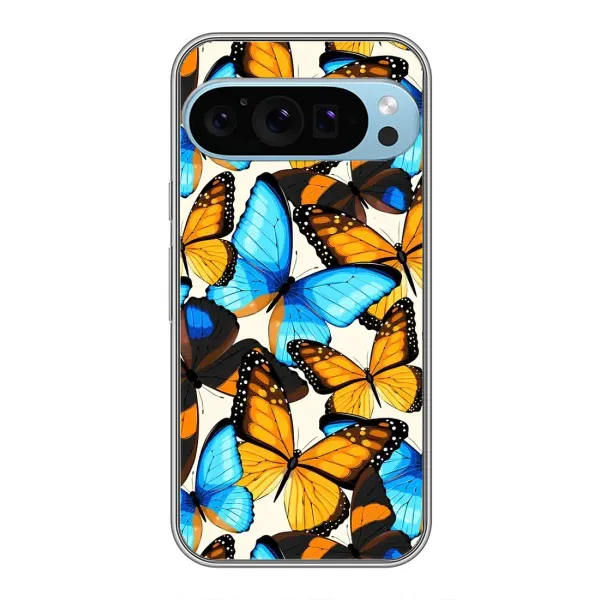Чехол с принтом «Яркие бабочки» для Google Pixel 9 Pro Чехол с принтом «Яркие бабочки» для Google Pixel 9 Pro