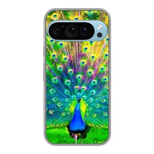 Чехол с принтом «Яркий Павлин» для Google Pixel 9 Pro