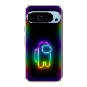 Чехол Амонг Ас для Google Pixel 9 Pro (AlphaPrint) (Яркий скин)