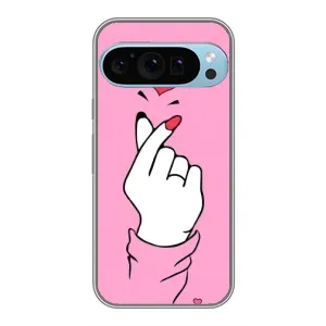 Чохол з принтом для Google Pixel 9 Pro (AlphaPrint - Знак сердечка)