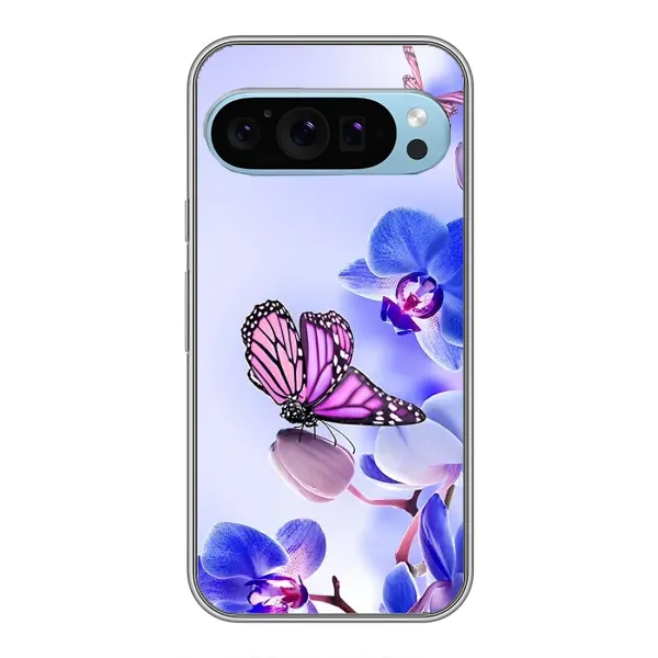 Чехол с принтом «Бабочка на цветочке» для Google Pixel 9 Чехол с принтом «Бабочка на цветочке» для Google Pixel 9