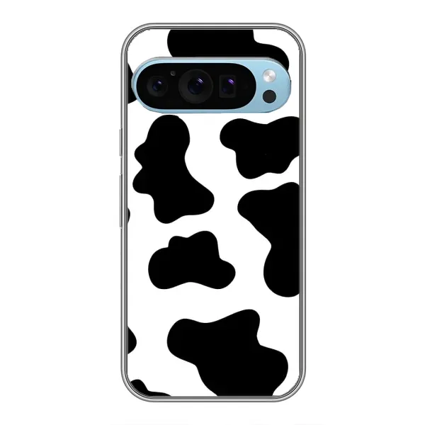 Чохол з принтом «Чорная Буренка» для Google Pixel 9