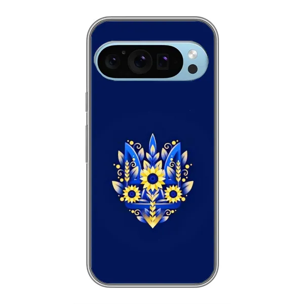 Чехол с принтом «Цветочный Герб» для Google Pixel 9 Чехол с принтом «Цветочный Герб» для Google Pixel 9