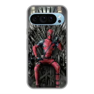 Чехол с принтом «Дэдпул на троне» для Google Pixel 9