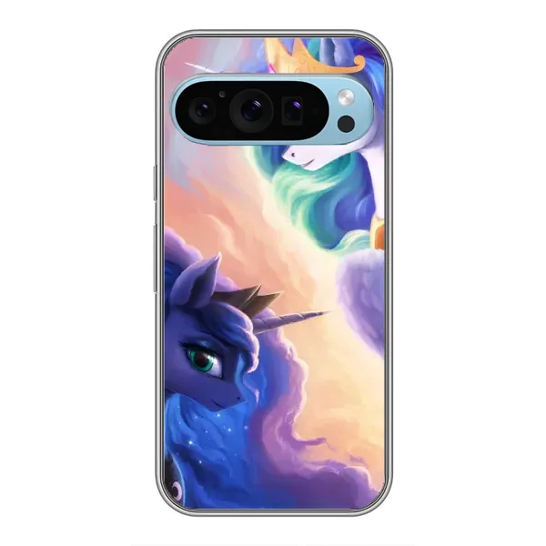 Чехол с принтом «Единорожки» для Google Pixel 9 Чехол с принтом «Единорожки» для Google Pixel 9