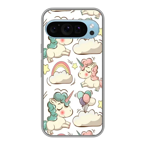 Чехол с принтом «Единорожки» для Google Pixel 9 Чехол с принтом «Единорожки» для Google Pixel 9