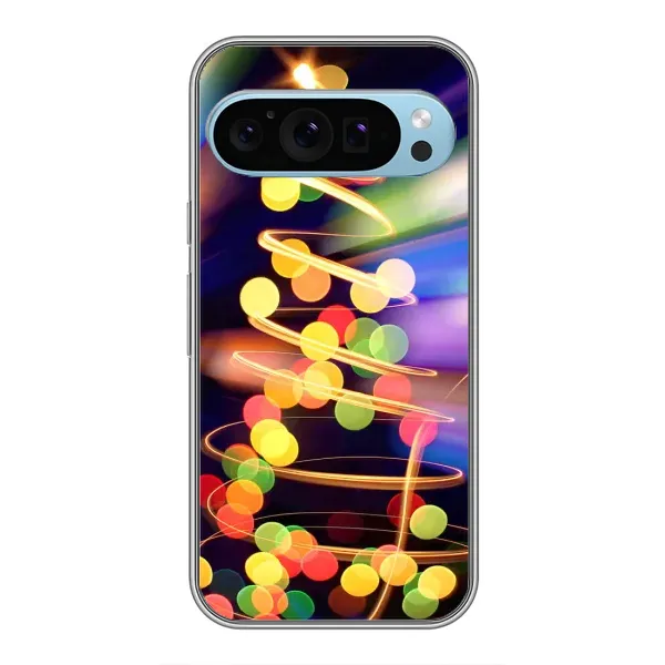 Чехол с принтом «Елка с гирлянд» для Google Pixel 9 Чехол с принтом «Елка с гирлянд» для Google Pixel 9