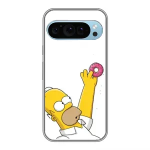 Чехол с принтом «Гомер с пончиком» для Google Pixel 9