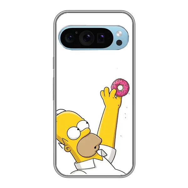 Чехол с принтом «Гомер с пончиком» для Google Pixel 9