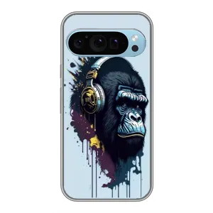 Чехол с принтом «Горилла в наушниках» для Google Pixel 9
