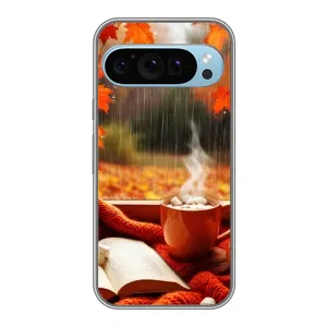 Чохол з принтом «Кава і дощ» для Google Pixel 9