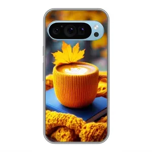 Чохол з принтом «Кава на жовтому пледі» для Google Pixel 9