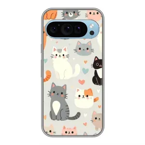 Чохол з принтом «Колаж котів» для Google Pixel 9