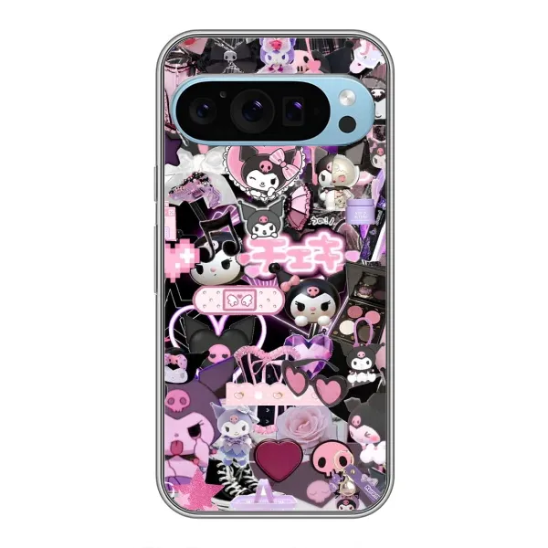 Чохол з принтом «Колаж Куромі» для Google Pixel 9 Чохол з принтом «Колаж Куромі» для Google Pixel 9