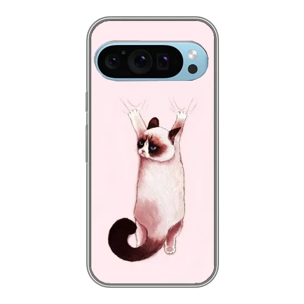 Чехол с принтом «Котик падает» для Google Pixel 9 Чехол с принтом «Котик падает» для Google Pixel 9
