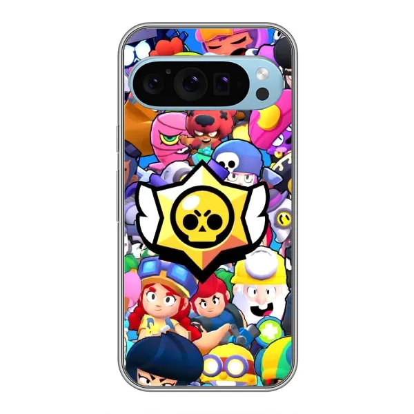 Чехол с принтом «Лого Brawl Stars» для Google Pixel 9