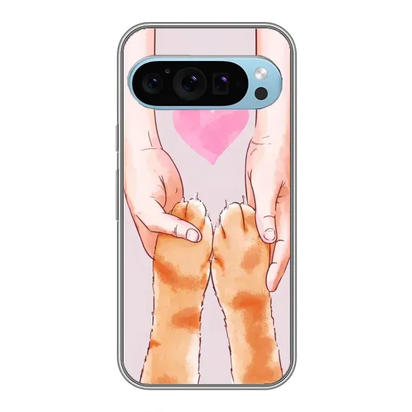 Чехол с принтом «Любовь к котикам» для Google Pixel 9 Чехол с принтом «Любовь к котикам» для Google Pixel 9