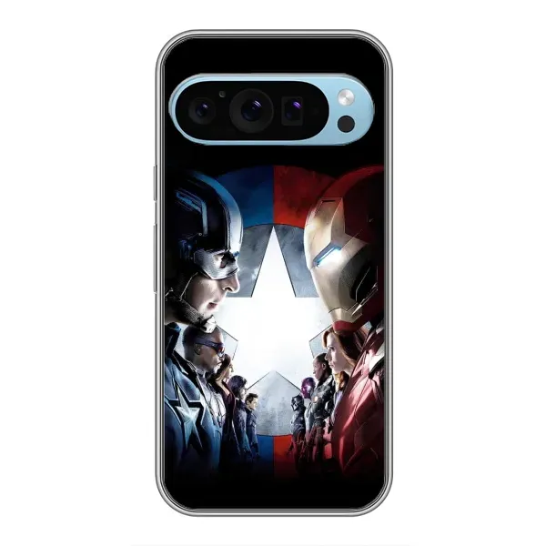 Чехол с принтом «Марвел стайл» для Google Pixel 9 Чехол с принтом «Марвел стайл» для Google Pixel 9
