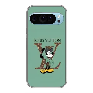 Чехлы Луи Витон для Google Pixel 9 (AlphaPrint - LOUIS VUITTON) (Микки Маус LV)